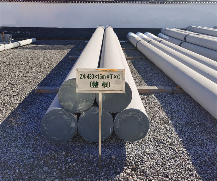 哈尔滨430×15米×T×G终端电线杆